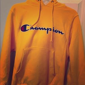 Unisex Mustard Champion Hoodie